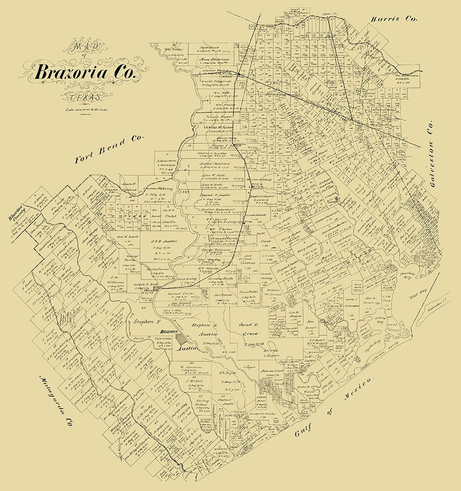 Brazoria County Texas - 1879