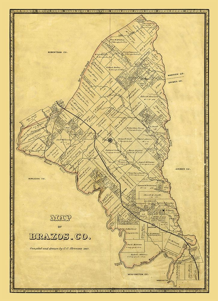 Brazos County Texas - Stremme 1867