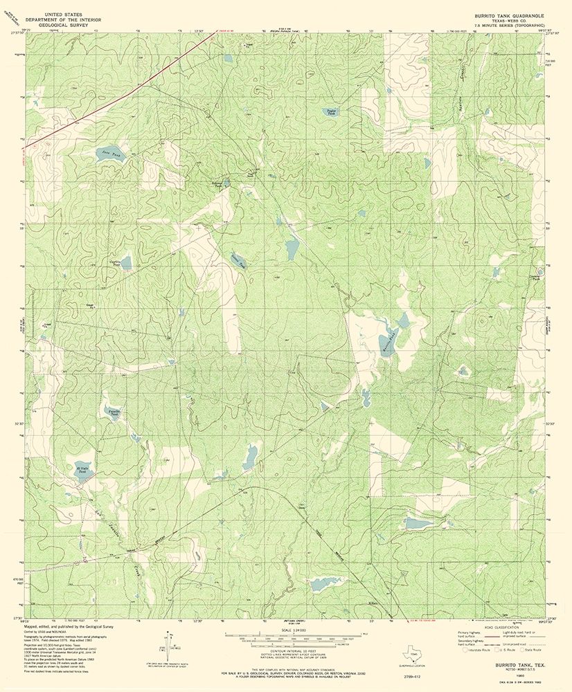 Burrito Tank Texas Quad - USGS 1980