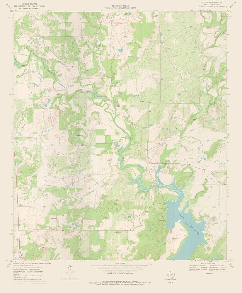 Byrds Texas Quad - USGS 1969