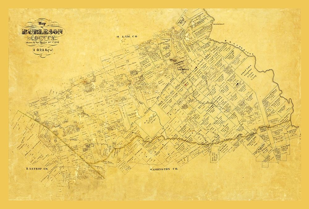 Burleson County Texas - Martin 1856