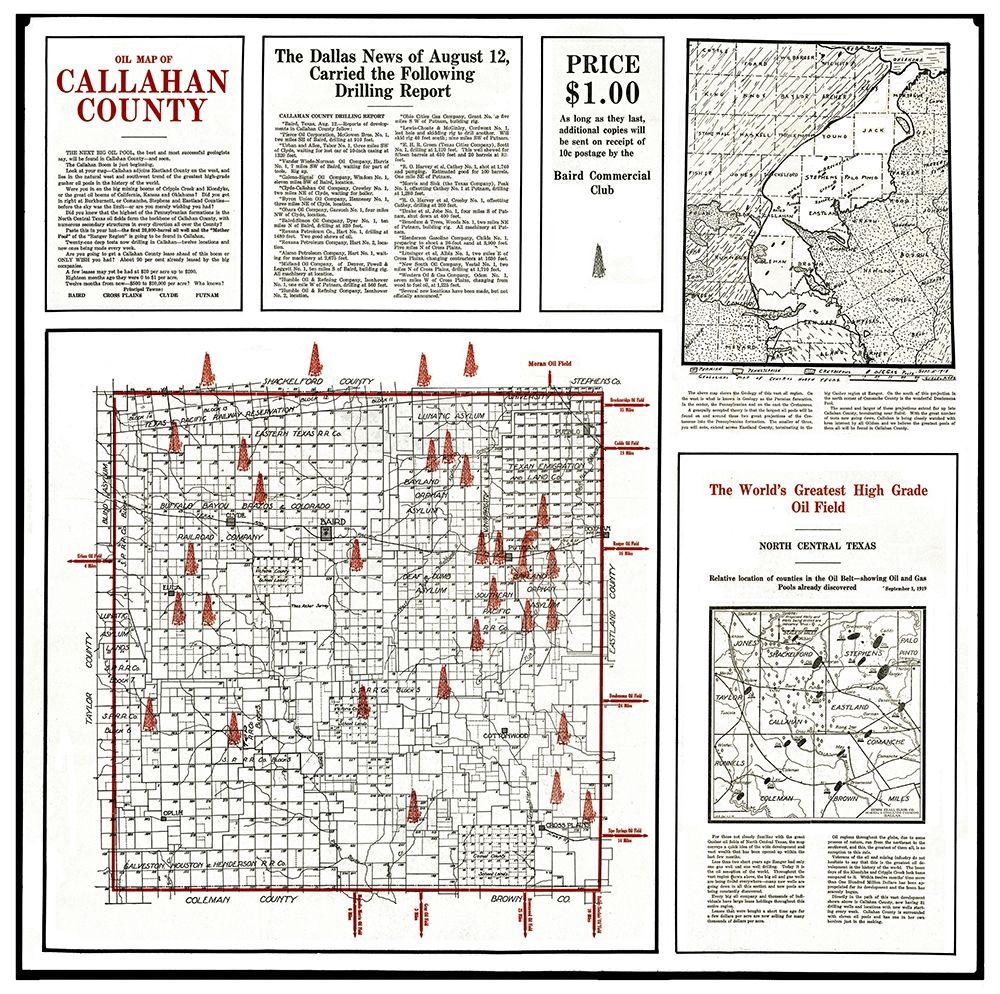 Callahan Texas Oil - 1919
