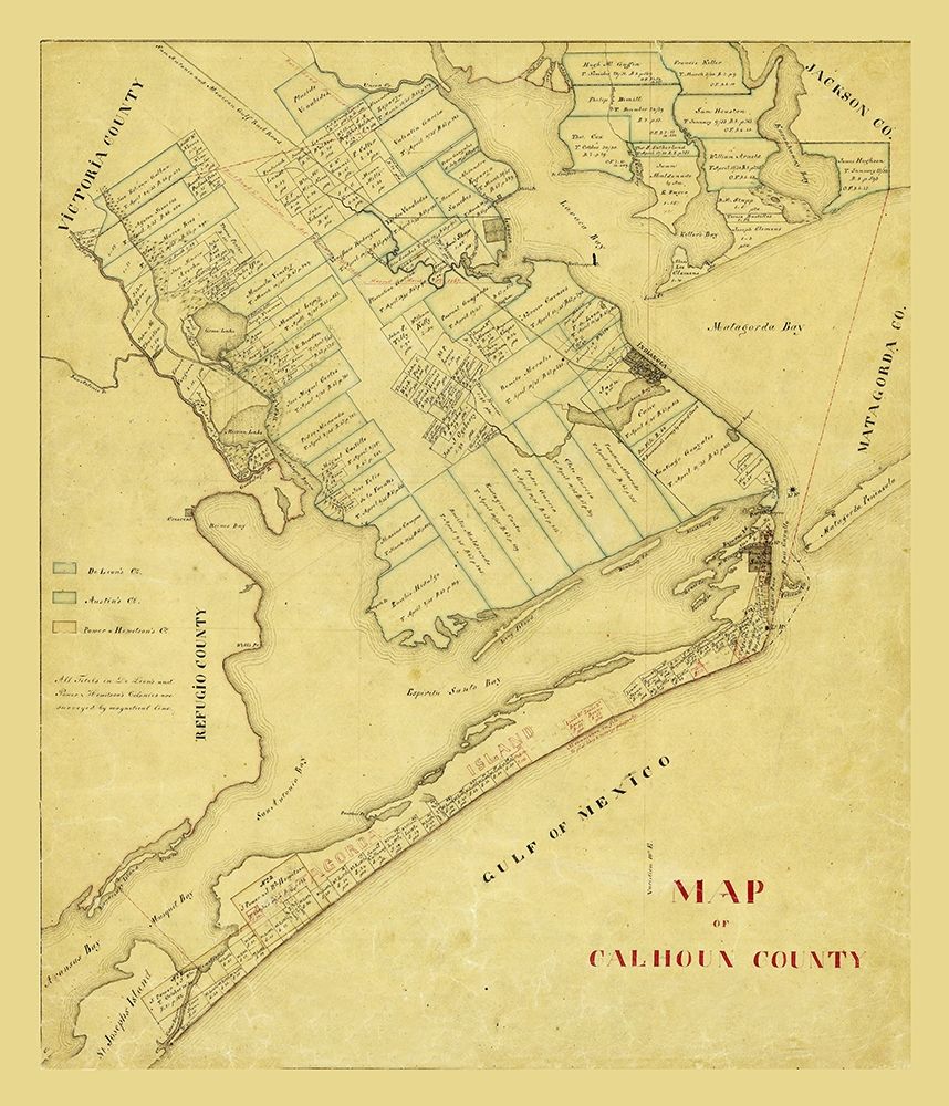 Calhoun County Texas - 1863