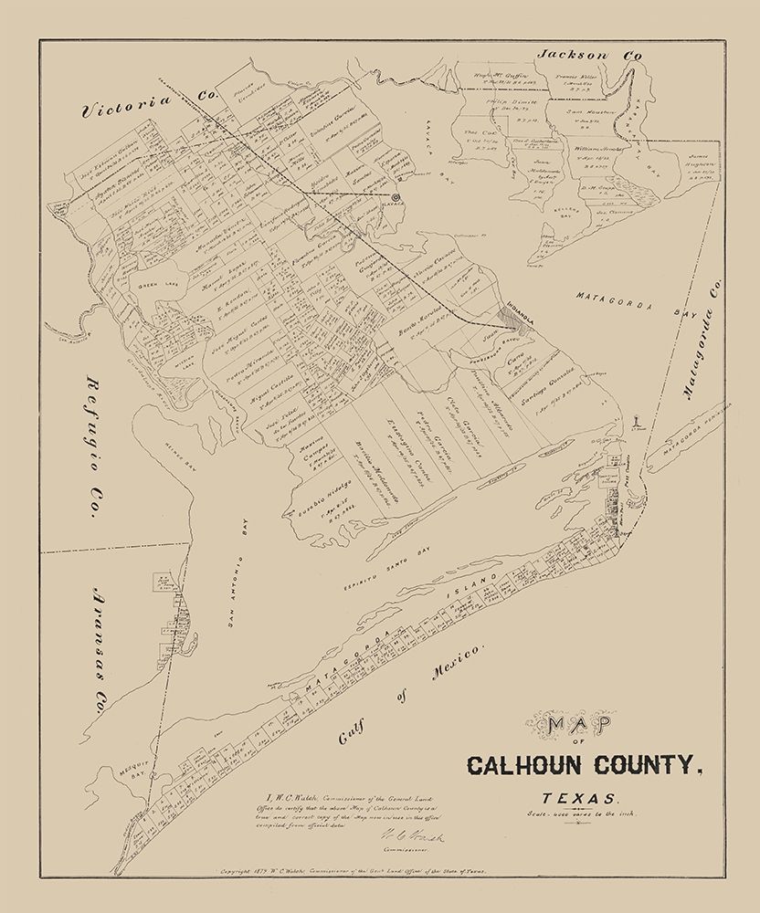 Calhoun County Texas - Walsh 1879