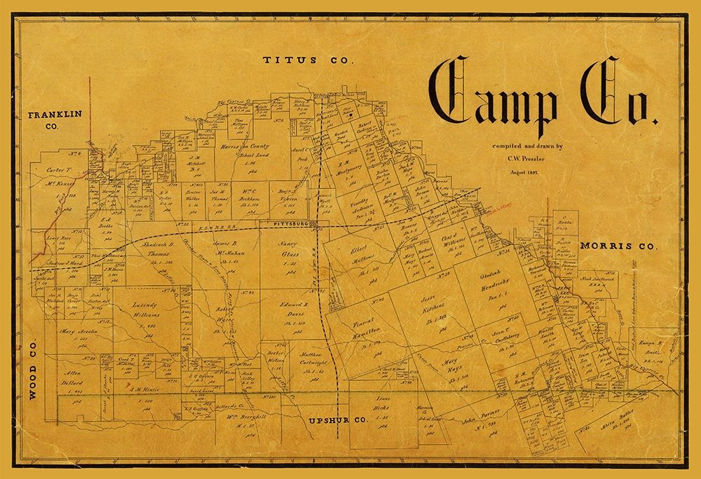 Camp County Texas - Pressler 1897