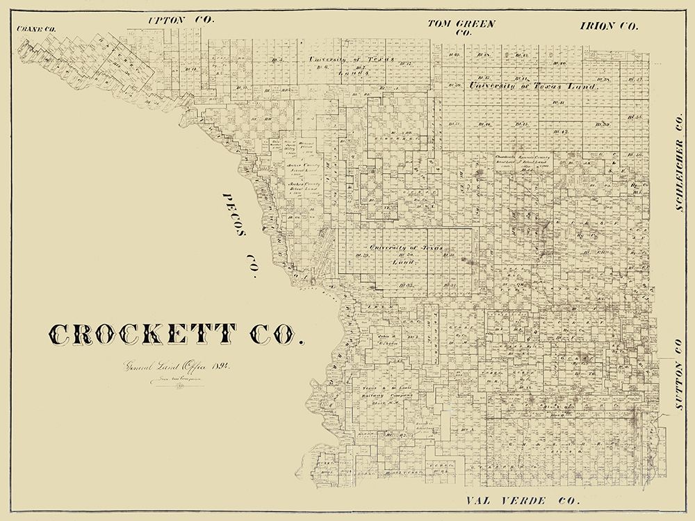 Crockett County Texas -1894