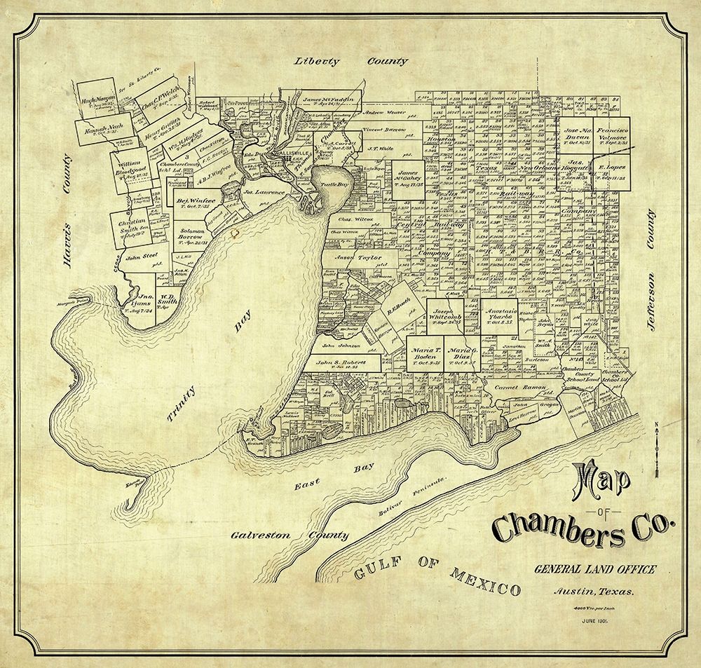 Chambers County Texas - 1901