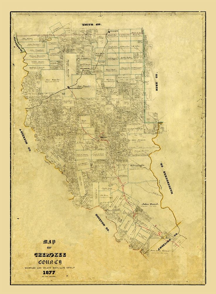 Cherokee County Texas - Arlitt 1877