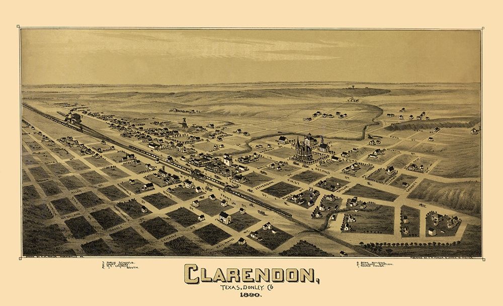 Clarendon Texas - Fowler 1890