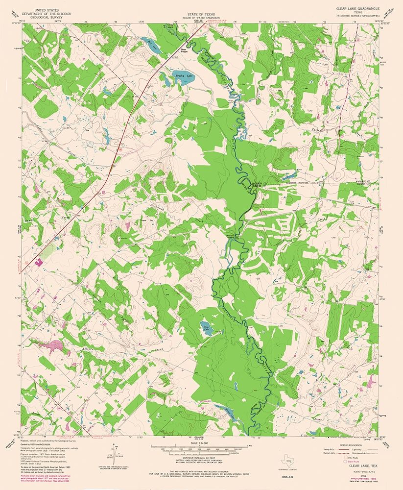 Clear Lake Texas Quad - USGS 1980