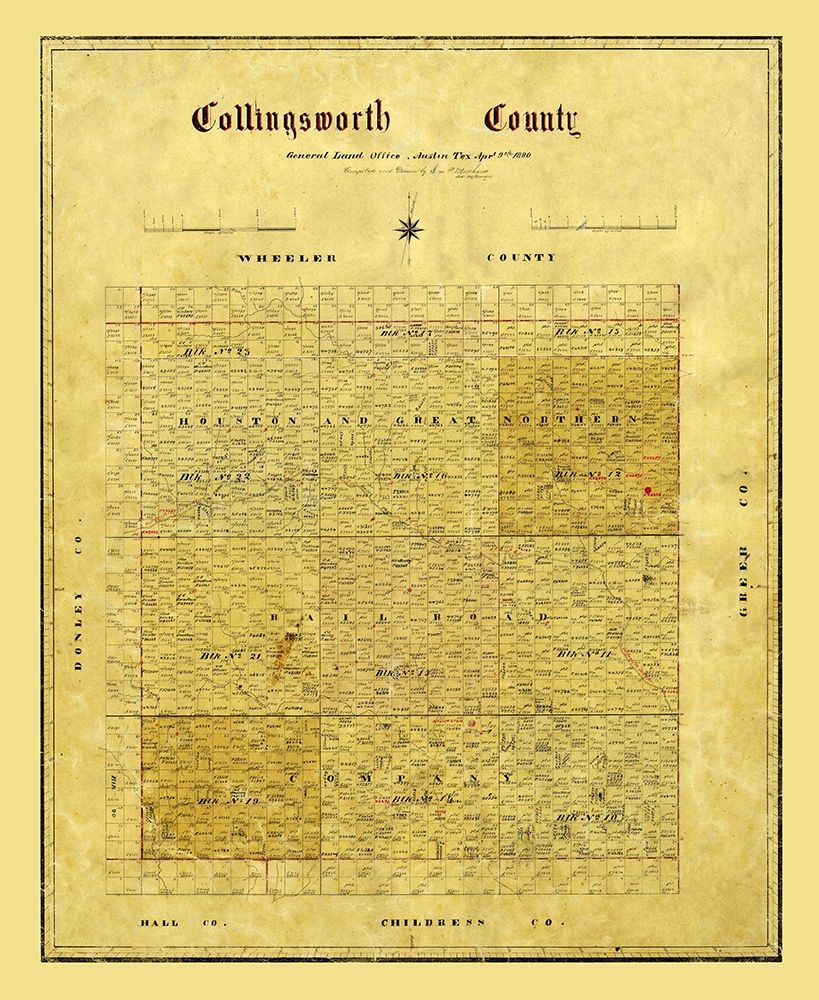Collingsworth County Texas - 1880