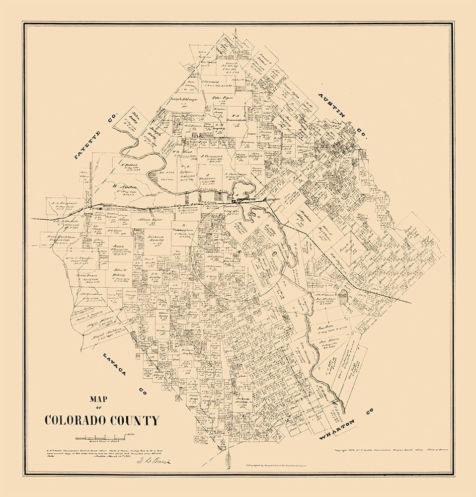 Colorado County Texas - Walsh 1880