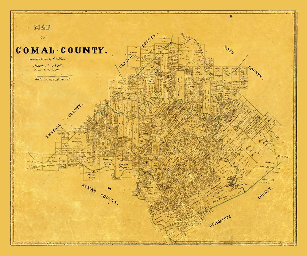Comal County Texas - Groos 1874