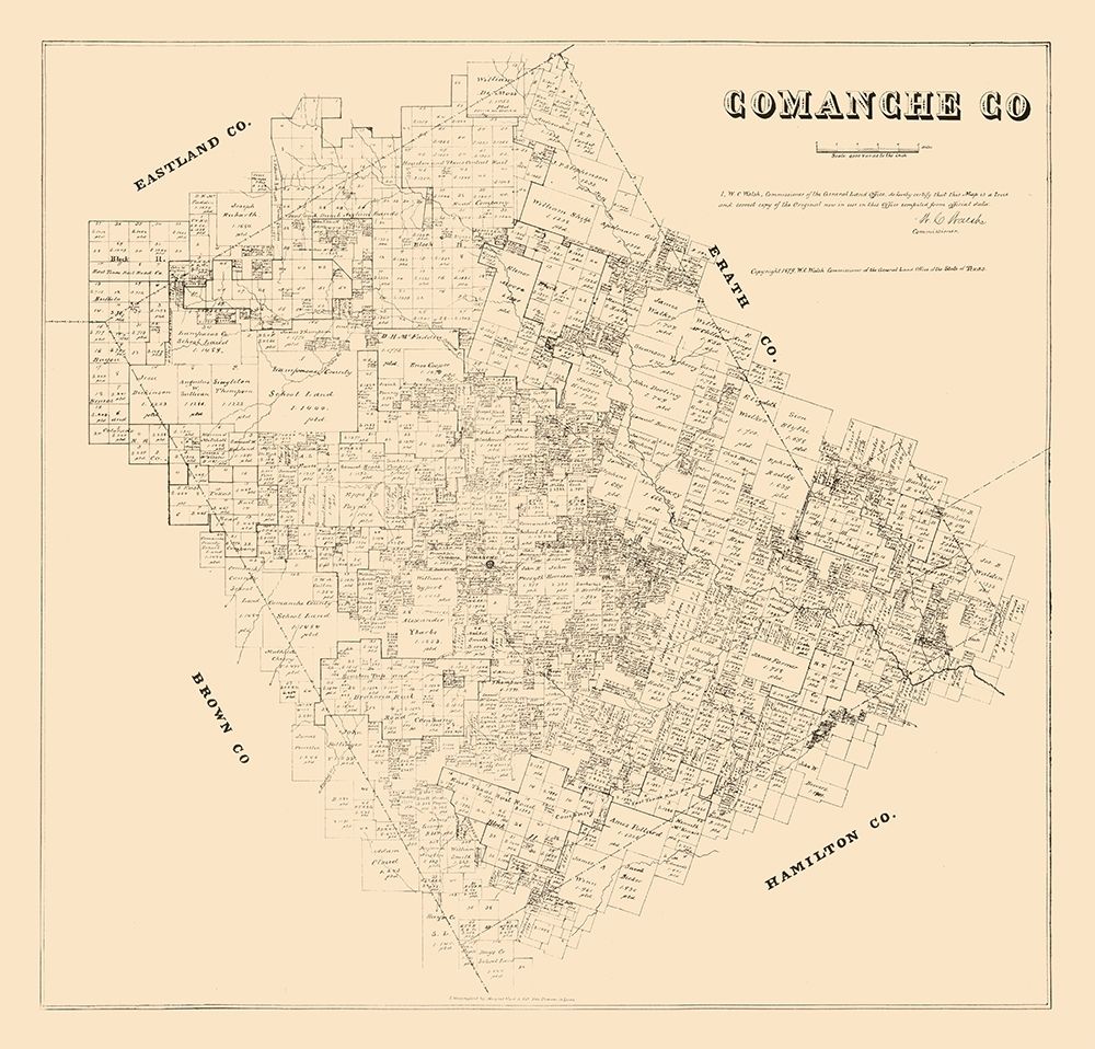 Comanche County Texas - Walsh 1879