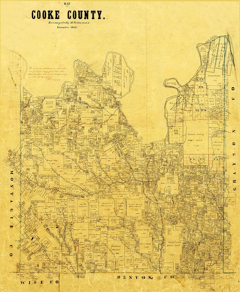 Cooke County Texas - 1868