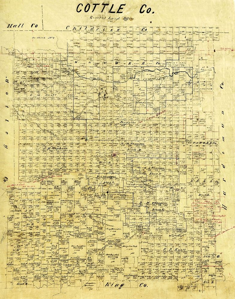 Cottle County Texas - 1883