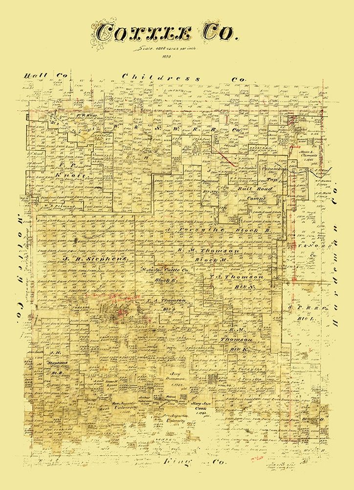Cottle County Texas - 1890
