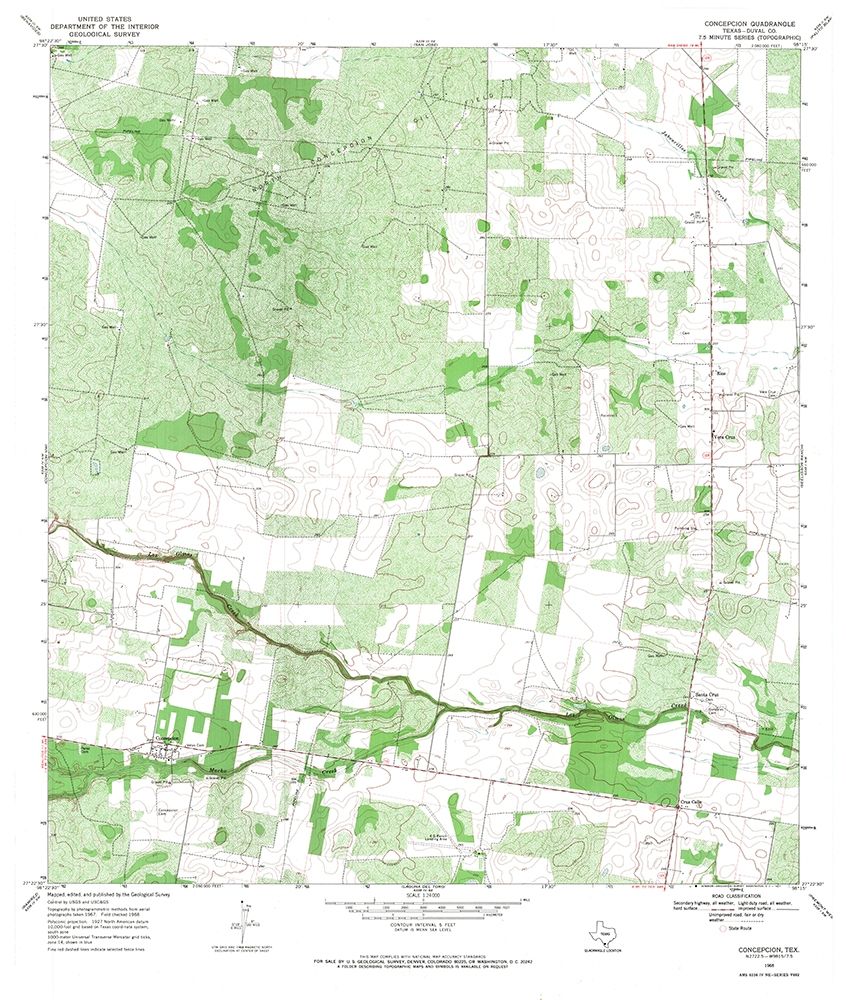 Concepcion Texas Quad - USGS 1968