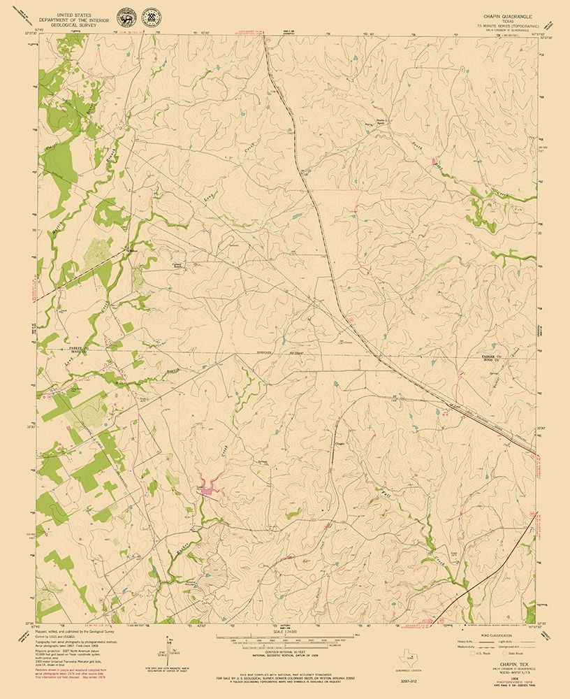 Chapin Texas Quad - USGS 1979