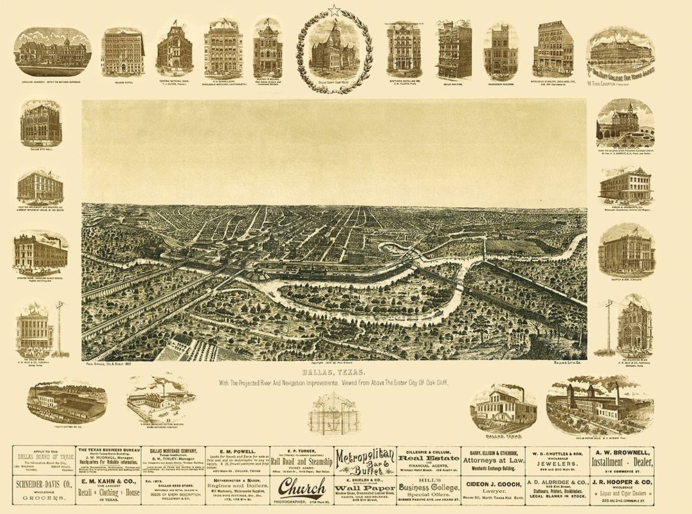 Dallas Texas - Giraud 1892