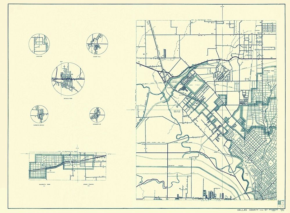 Dallas Texas Cities 1 of 4 - Highway Dept 1936