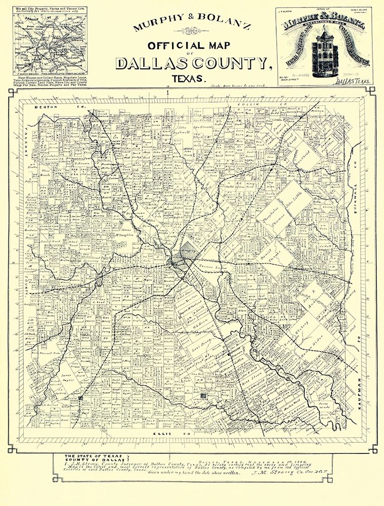 Dallas Texas Landowner - Murphy 1886