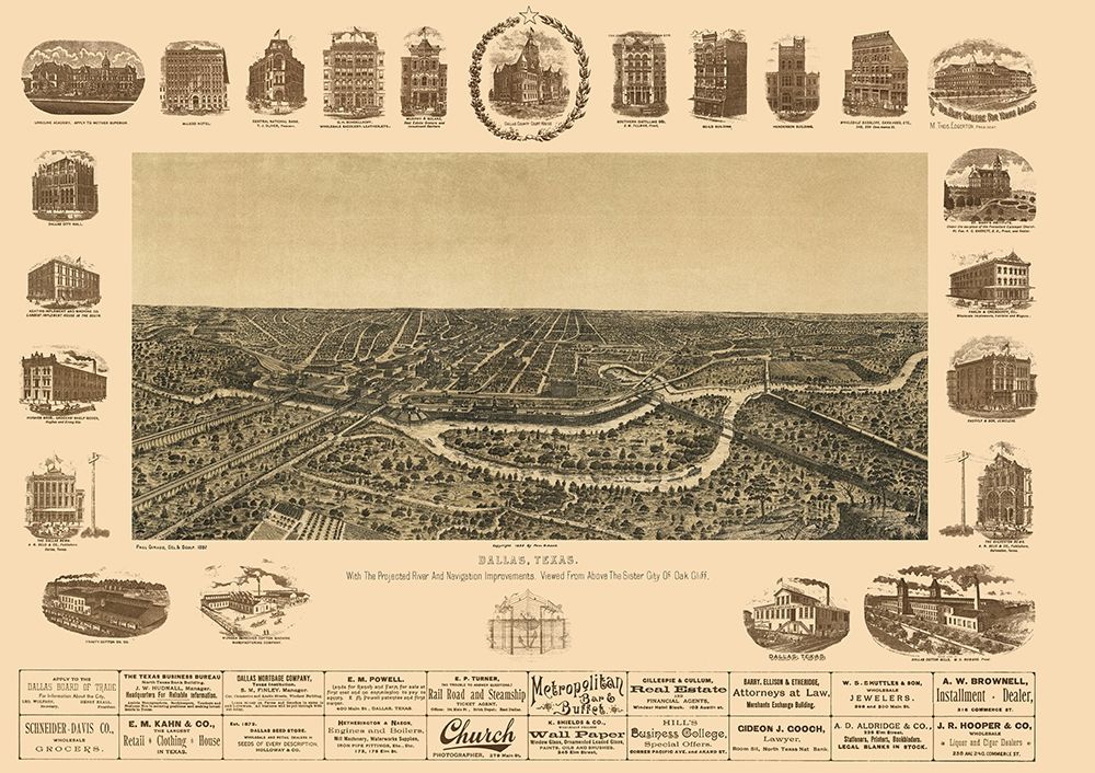Dallas Texas - Giraud 1892