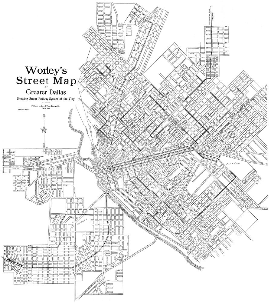 Dallas Texas - Worley 1909