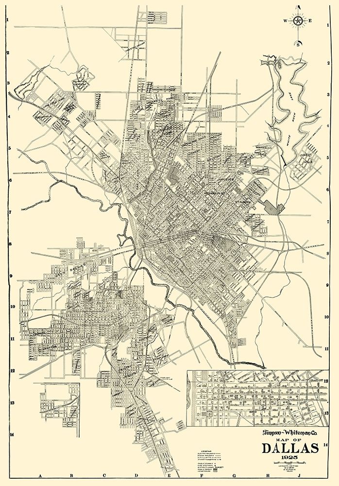 Dallas Texas - West 1925