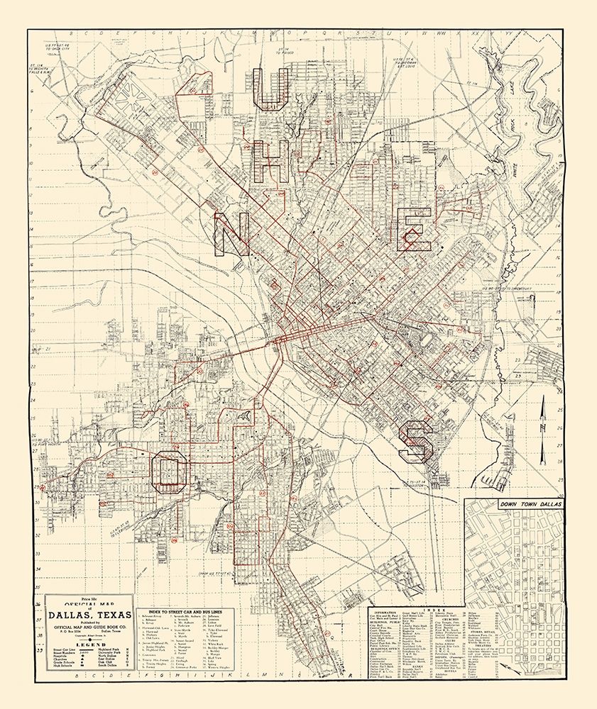 Dallas Texas - Evans 1937