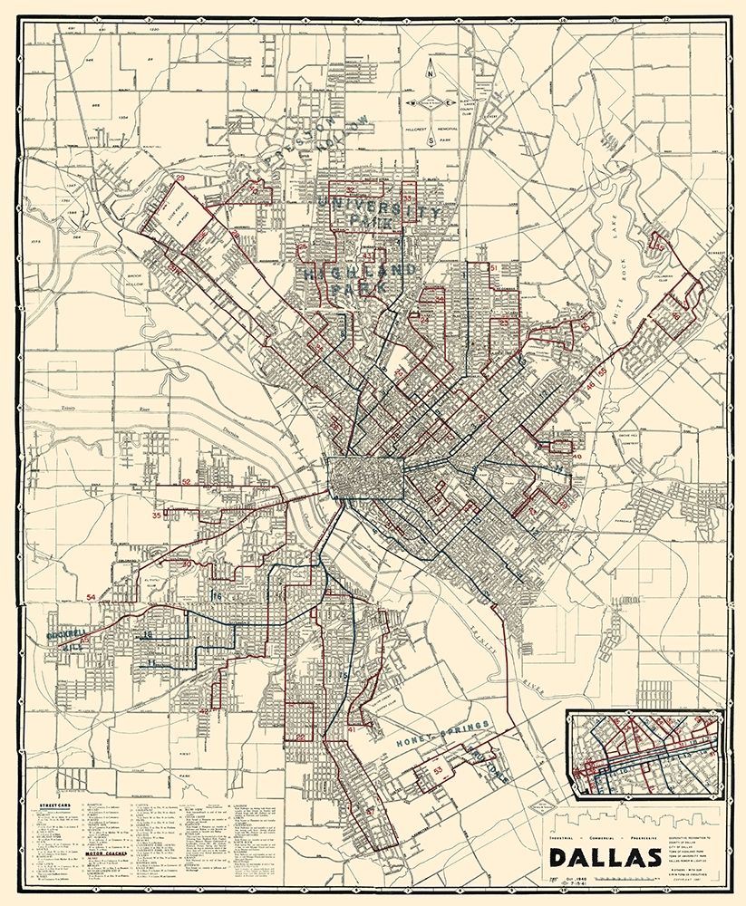 Dallas Texas - Dallas Railway 1941