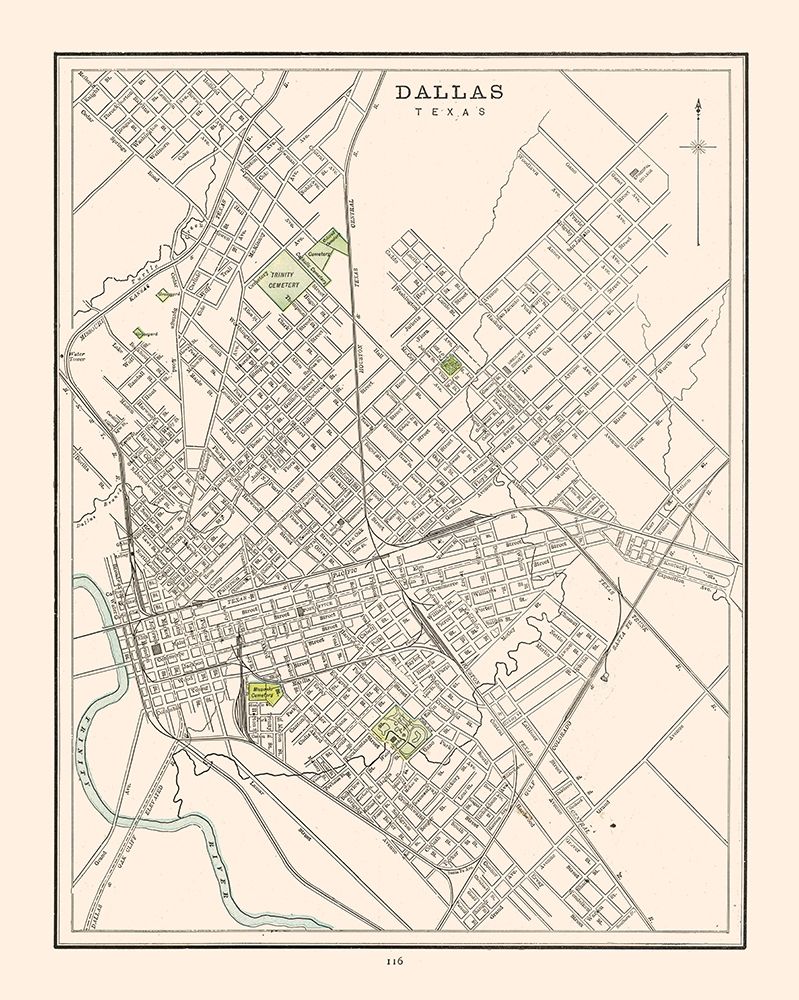 Dallas  Texas - Cram 1892