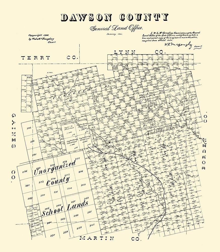 Dawson County Texas - McGaughey 1892