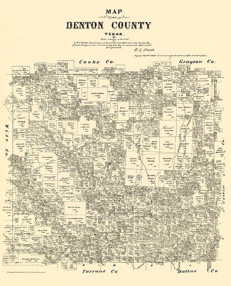 Denton Texas Landowner - Gast 1879