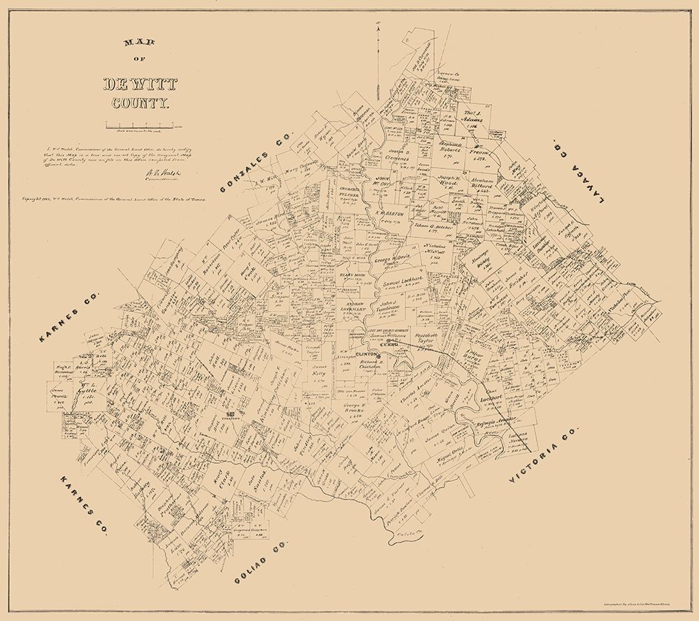 DeWitt County Texas - Walsh 1881