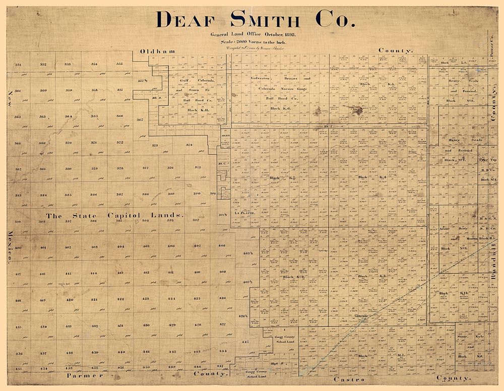 Deaf Smith County Texas - Pressler 1898