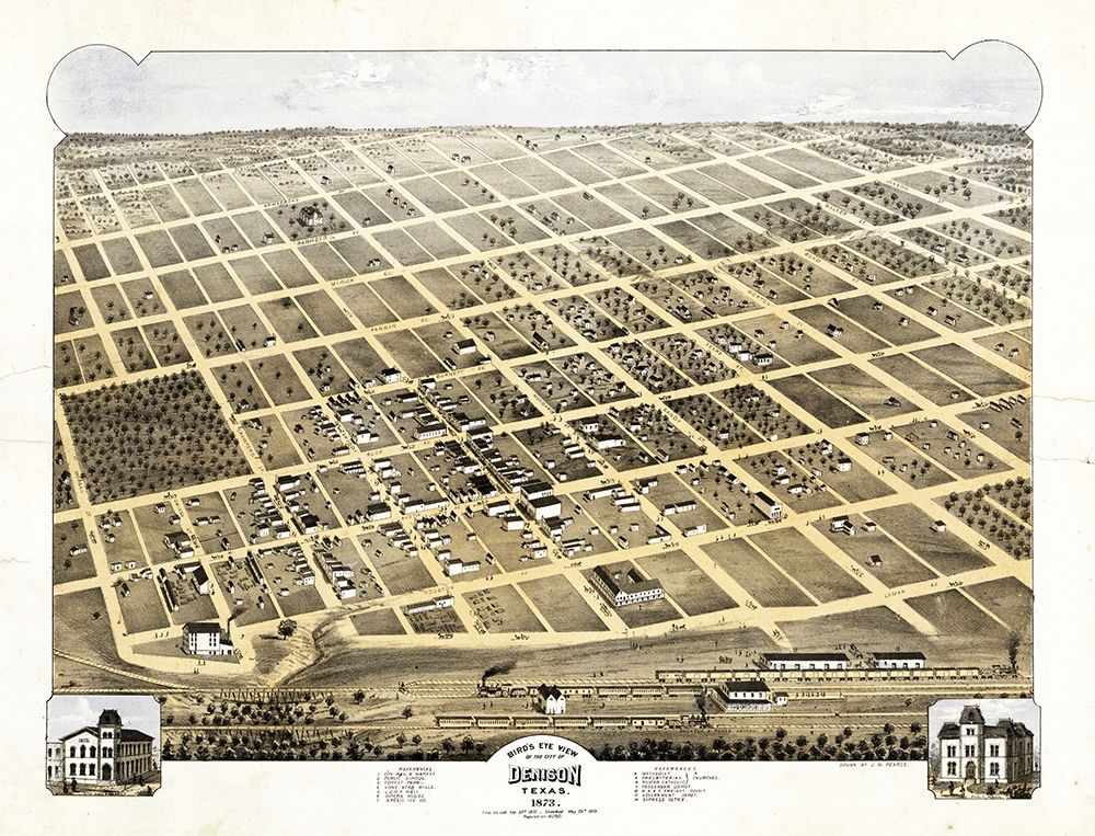 Denison Texas - Pearce 1873
