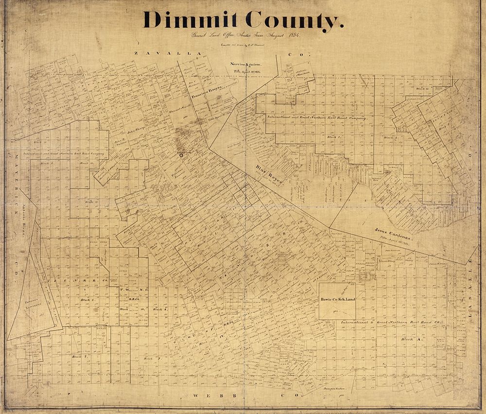 Dimmit County Texas - Beaumont 1894