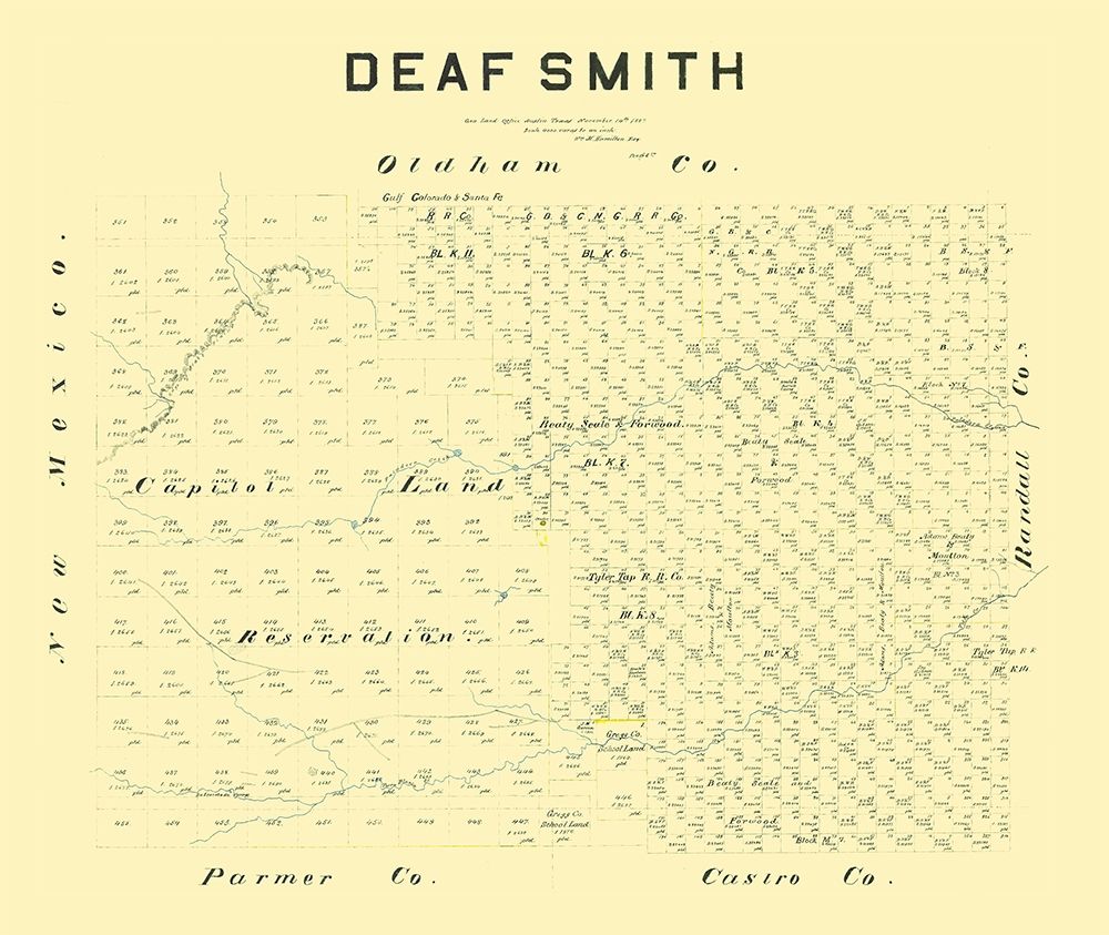 Deaf Smith County Texas - Hamilton 1887