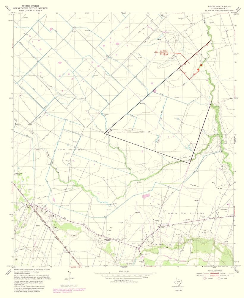 Egypt Texas Quad - USGS 1981