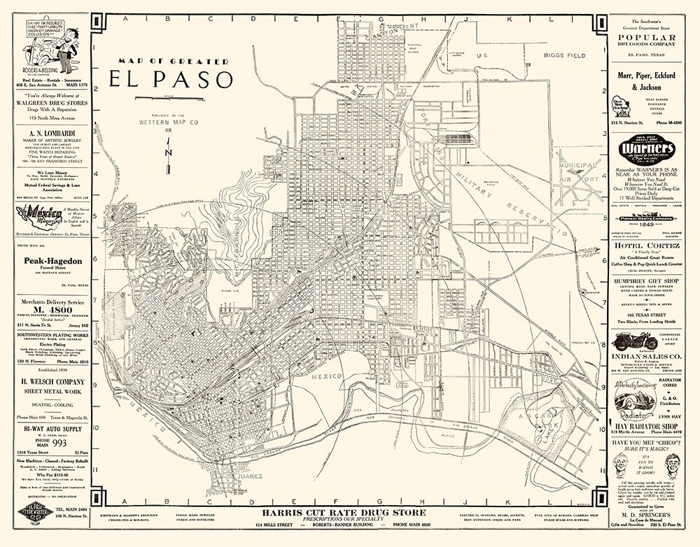 El Paso Texas - Western 1938