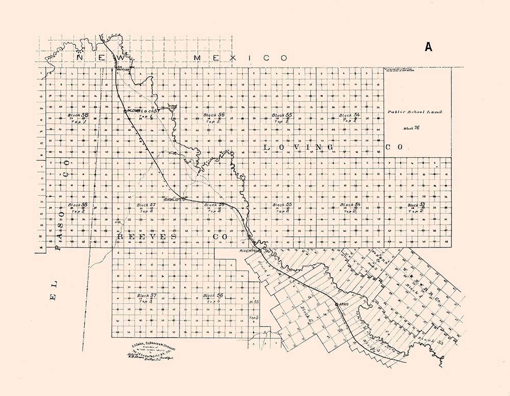 El Paso County Texas - Abrams 1893