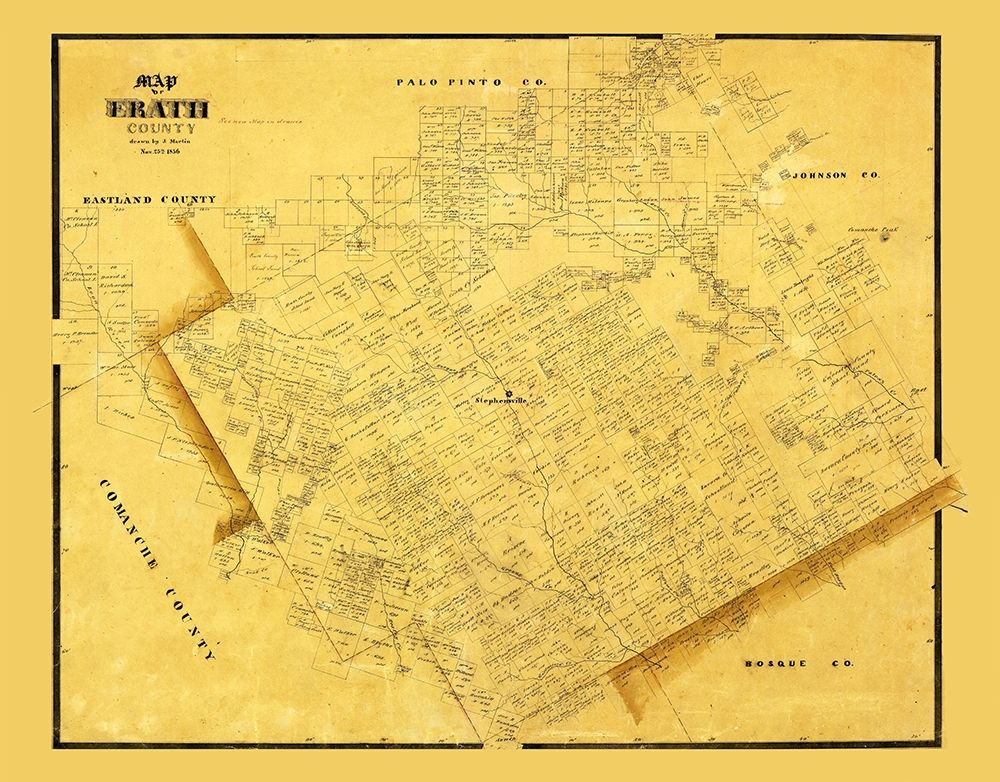 Erath County Texas - Martin 1856