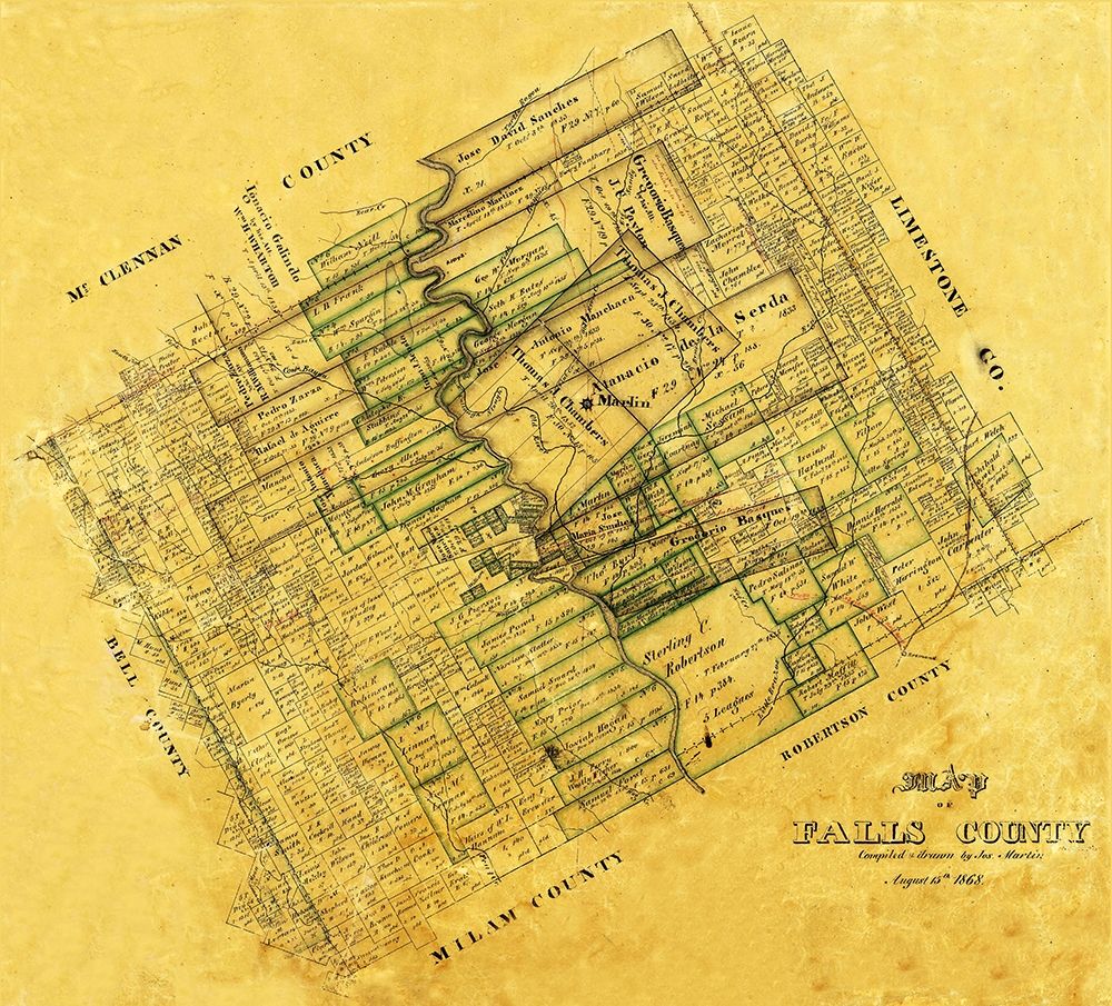 Falls County Texas - Martin 1868