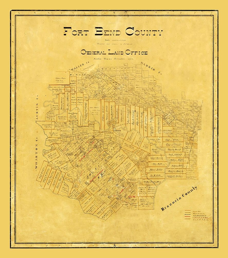 Fort Bend County Texas - 1892