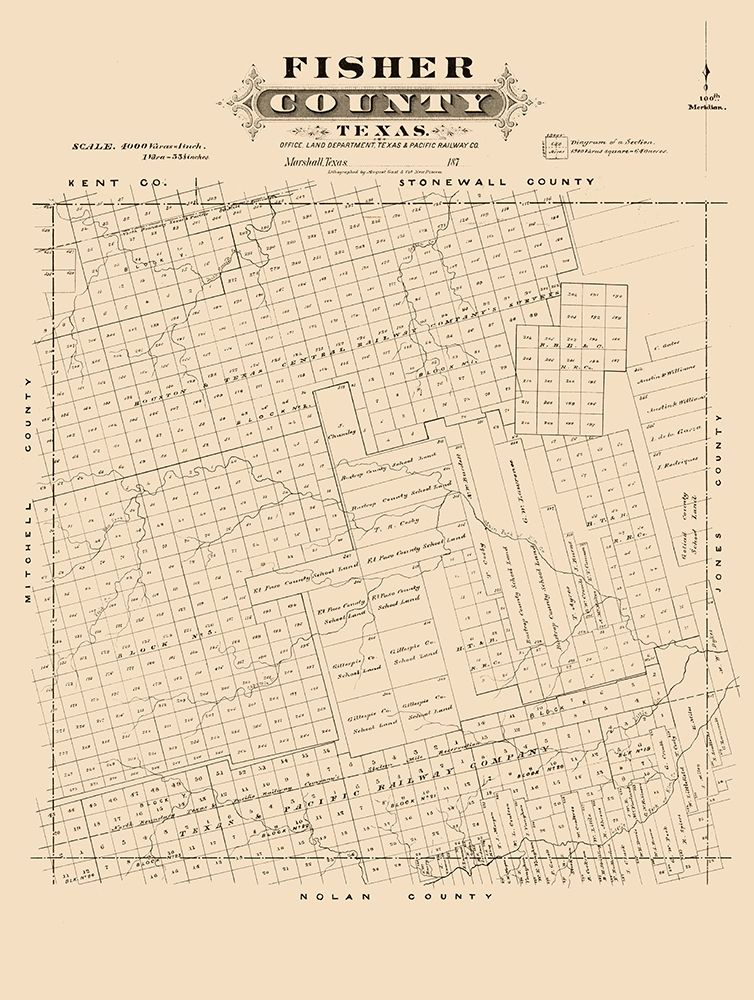 Fisher County Texas - Gast 1870