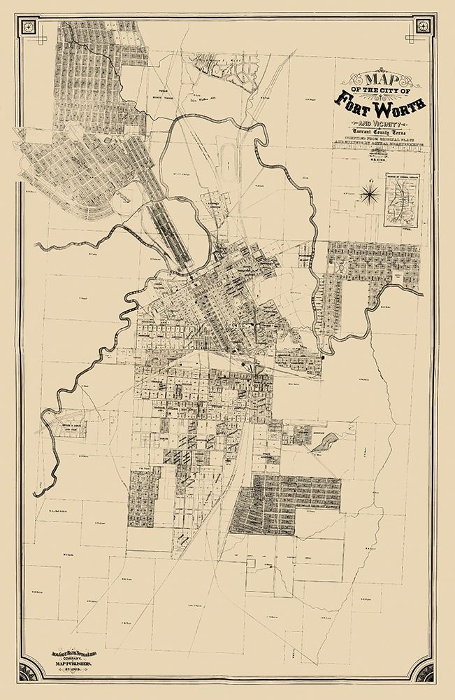 Fort Worth Texas - King 1888