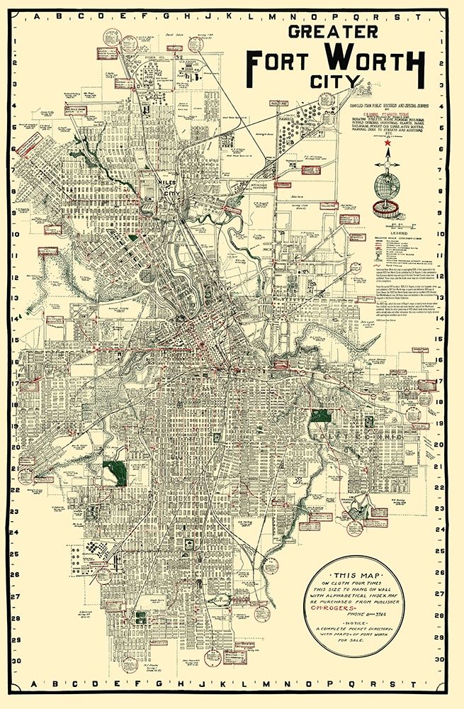 Fort Worth Texas - Rogers 1920