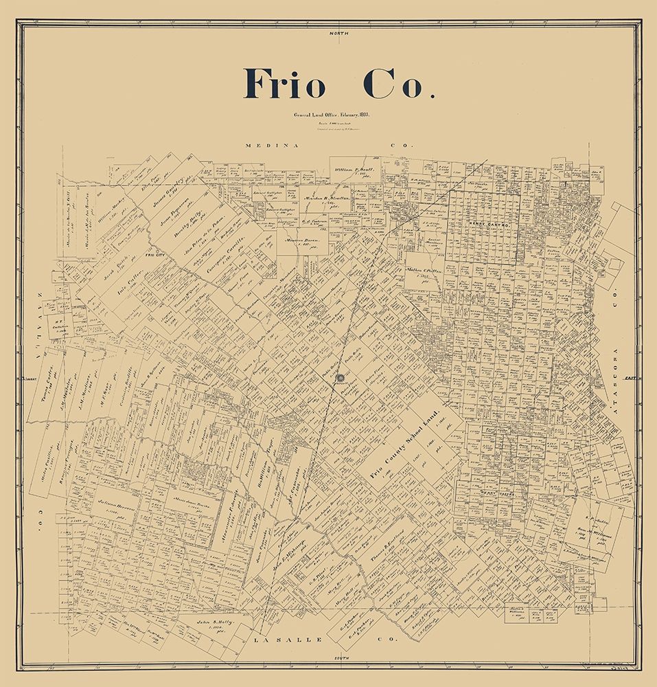 Frio County Texas - Beaumont 1893