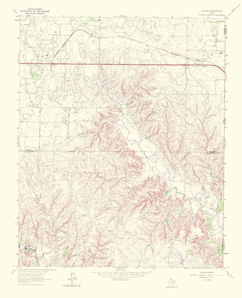 Fuller Texas Quad - USGS 1967